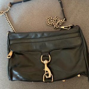Rebecca Minkoff Black Crossbody gold chain